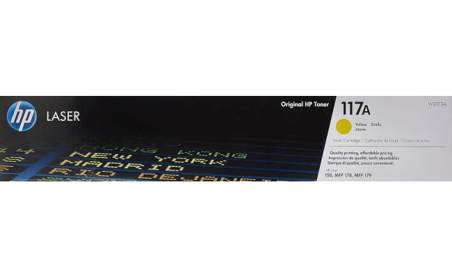 HP 117A Original Laserjet Toner Cartridge, Yellow